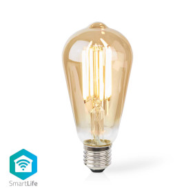 Smartlife LED Filament Lampe | WLAN | E27 | 806 lm | 7 W | Warmweiss | 1800 - 3000 K | Glas | Android™ / IOS | ST64