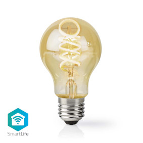 SmartLife LED Filamentlamp | Wi-Fi | E27 | 360 lm | 4.9 W | Warm to Cool White | 1800 - 6500 K | Glas | Android™ / IOS | Peer