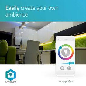 Nedis WIFILC11WTE14 - Lampadina LED RGB Dimmerabile Smartlife E14/4,5W/230V  Wi-Fi