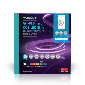 Nedis WIFILN51CRGB-Ruban LED RGB à intensité variable SmartLife 6m