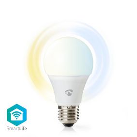 SmartLife LED Bulb | Wi-Fi | E27 | 800 lm | 9 W | Blanco Cálido / Blanco Frío | 2700 - 6500 K | Clase energética: A+ | Android™ & iOS | Diámetro: 60 mm | A60