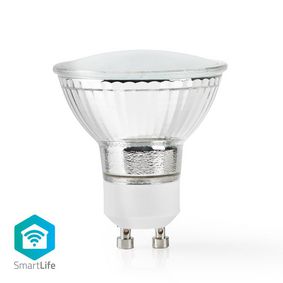 SmartLife LED Spot | Wi-Fi | GU10 | 330 lm | 4.5 W | Blanco Cálido | 2700 K | Clase energética: F | Android™ / IOS | PAR16 | 1 uds.