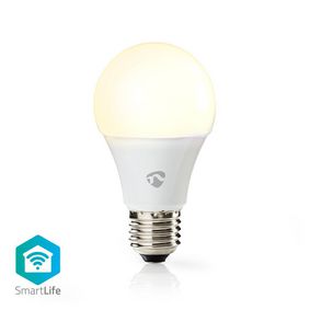 Bombilla LED SmartLife | Wi-Fi | E27 | 800 lm | 9 W | Blanco Cálido | 2700 K | Clase energética: A+ | Android™ / IOS | A60 | 1 uds.