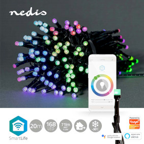 SmartLife Christmas Lights, String, Wi-Fi, RGB, 168 LED's, 20.0 m