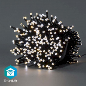 SmartLife Dekorative LED | Schnur | Wi-Fi | Warm bis kühlen weiß | 400 LED's | 20.0 m | Android™ / IOS