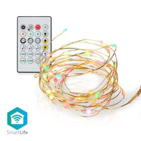 Smartlife Full Färg LED Strip | Wi-Fi | Flerfärgad | 5.00 m | IP20 | 400 lm | Android™ / IOS