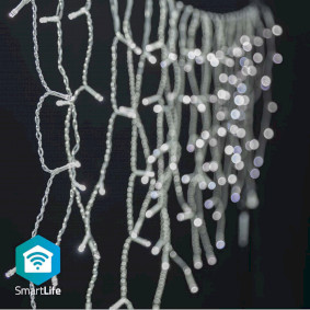 Lumières de Noël SmartLife | Stalactite | Wi-Fi | Blanc Froid | 400 LED's | 8.00 m | Android™ / IOS