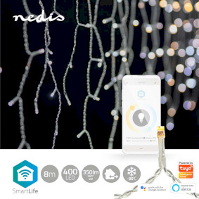 SmartLife Christmas Lights | Icicle | Wi-Fi | Warm to Cool White | 400 LED\'s  | 8.00 m | Android™ / IOS