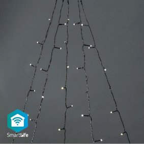 SmartLife Decoratieve LED | Boom | Wi-Fi | Warm Wit | 200 LED's | 5 x 4 m | Android™ / IOS