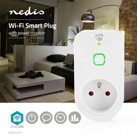 Prise connectée Nedis Prise intelligente SmartLife Wi-Fi IP44