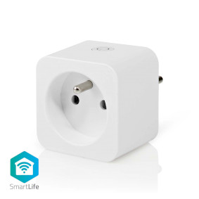 SmartLife Smart Plug | Wi-Fi | IP21 | Power meter | 3680 W | Type E (CEE 7/6) | 0 - 55 °C | Android™ / IOS | White | 1 pcs