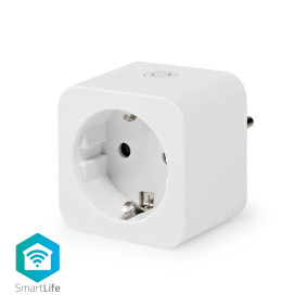 SmartLife Smart Plug | Wi-Fi | Efektmåler | 3680 W | Type F (CEE 7/3) | 0 - 55 °C | Android™ / IOS | Hvit | 1 stk.