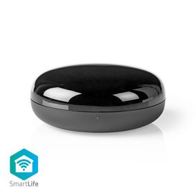 SmartLife IR Dálkové Ovládání | Wi-Fi | Univerzální | Dosah signálu: 5 m | 38 KHz | Napájení z USB | Android™ / IOS | Černá