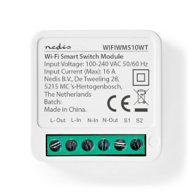 Nedis WIFIP121EWT - Enchufe Inteligente 3680W/230V/ Tipo E/16A Wi-Fi