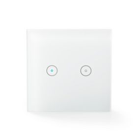 Volwassenheid Ieder Sympathiek SmartLife Wandschakelaar | Wi-Fi | Duaal | Muurmontage | 1000 W | Android™  / IOS | Glas | Wit