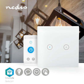 Interruptor Doble De Pared Inteligente Con Wi-Fi