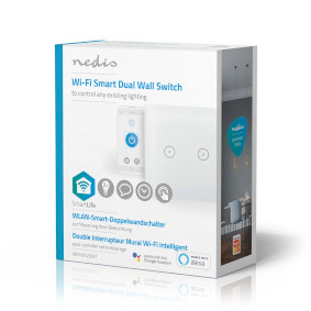 Interruptor Doble WiFi de Pared vía Smartphone/APP 7hSevenOn Home