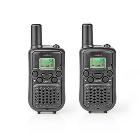 Walkie-Talkie Set | 2 Handsets | Up to 5 km | Frequency channels: 8 | PTT / VOX | up to 2.5 Hours | Black