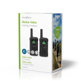 Nedis Walkie Talkie Set with Headset (Up to 6km) - Walkie Talkie