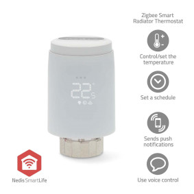 Controllo del Radiatore SmartLife | Zigbee 3.0 | Alimentazione a batteria | LED | Android™ / IOS