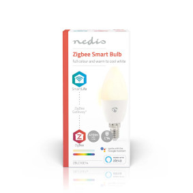 Nedis WIFILRF10C37 - Lampadina LED dimmerabile E14/4,9W/230V 1800-3000K  Wi-Fi Tuya