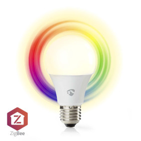SmartLife Vollfärbige LED-Lampe | Zigbee 3.0 | E27 | 806 lm | 9 W | RGB / Warm bis kühlen weiß | 2200 - 6500 K | Android™ / IOS | Birne | 1 Stück