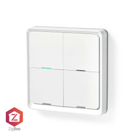 Interruptor de Pared SmartLife | Zigbee 3.0 | Soporte de Pared | Android™ / IOS | Plástico | Blanco