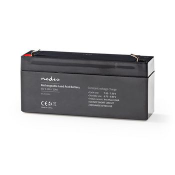 Batteria piombo-acido ricaricabile da 6 V | 3200 mAh | 134 x 35 x 61 mm