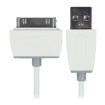 Sincronizzazione e Ricarica Dock Apple 30-Pin - USB A Maschio 2.00 m Bianco