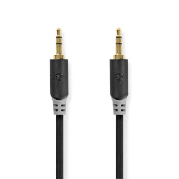 Audio Cable Stereo | 3.5mm Male - 3.5mm Male | 2.0m | Anthracite 