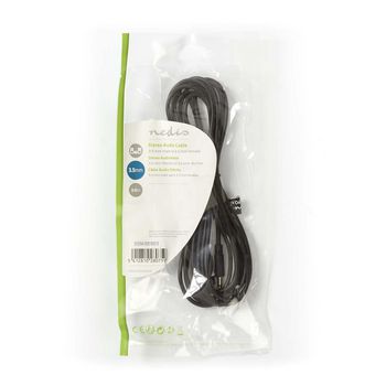  Audio Cable Stereo | 3.5mm Male - 3.5mm Female | 3.0 m | Nero 