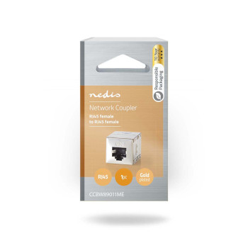  Network adapter Cat 6 | RJ45 (8P8C) female - RJ45 (8P8C) female 