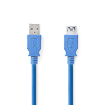  USB 3.2 Gen 1 cable | A male - A female | 2.0 m | Blue 