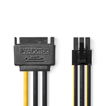 Cavo di alimentazione interno | SATA a 15 pin maschio - PCI Express femmina | 0,15 m | Differenti