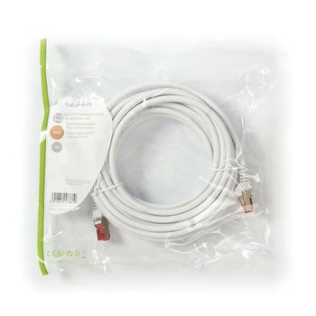 Cavo di rete Cat 6 S/FTP | RJ45 maschio - RJ45 maschio | 7,5 m | Bianco