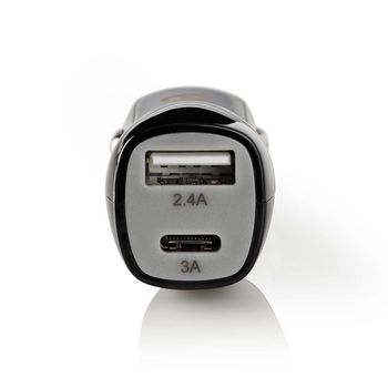 Caricabatterie per Auto | 3.4 A | 2 uscite | USB-A e USB-C™ | Nero