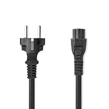  Power Cord | Schuko Male - IEC-320-C5 | 5.0m | Black 