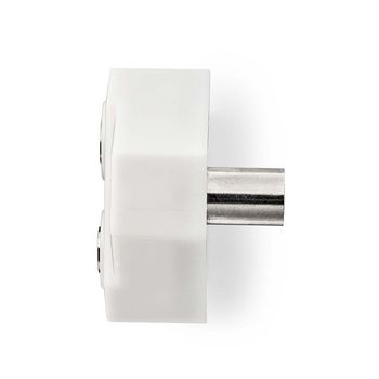 Splitter coassiale | IEC (coassiale) maschio - 2x IEC (coassiale) femmina | Bianco