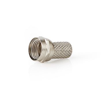 F Connector | Male | For 7.4mm Coaxial Cables | 25 pcs | Metal