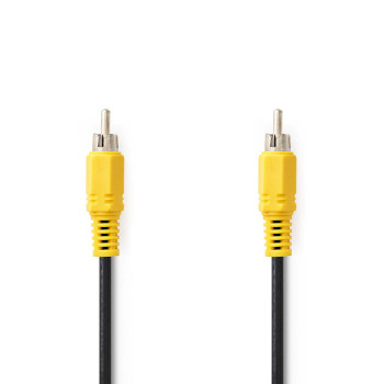 Composite Video Cable | RCA male - RCA male | 5.0m | Black