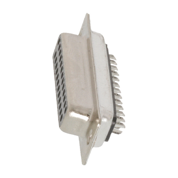  Computer D-Sub 25-Pin Female Silver Plug 