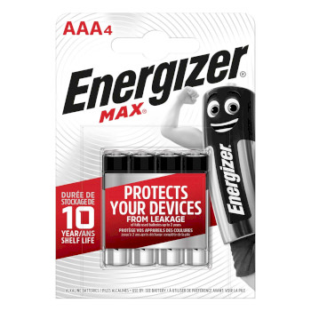 Batterie Alcaline AAA 1.5 V Max 4-Blister