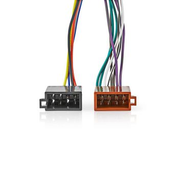 Cavo ISO a 16 Pin Kenwood | Connettore radio - 2x Connettore per Auto | 0,15 m | Multicolore