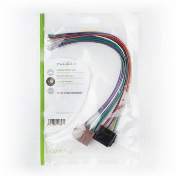  Cable ISO Standard | Radio connector - 2x Car connector | 0.15m | Multicolored 