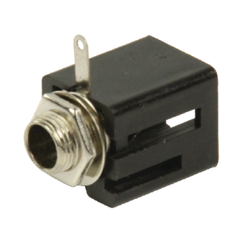 Single connector 6.35 mm Female Black