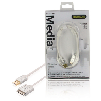 Sincronizzazione e Ricarica Dock Apple 30-Pin - USB A Maschio 1.00 m Bianco