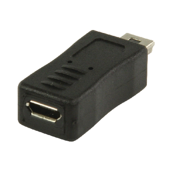 Adattatore USB 2.0 Mini 5-Pin Maschio - Micro B femmina Nero