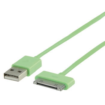 Sincronizzazione e Ricarica Dock Apple 30-Pin - USB A Maschio 1.00 m Verde
