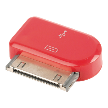 30-Pin Adapter Dock Apple 30-Pin - USB Micro B Femmina Rosso
