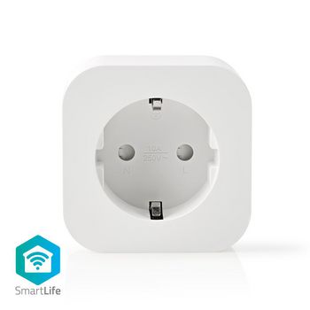 Smartlife Smart Plug Wi Fi Strommaler 3680 W Schuko Type F Cee 7 7 50 C Android Ios Hvit Nedis